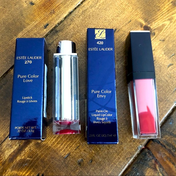 Estee Lauder Other - Lot of 2 BNWT Estee Lauder lipstick and liquid lip color!
